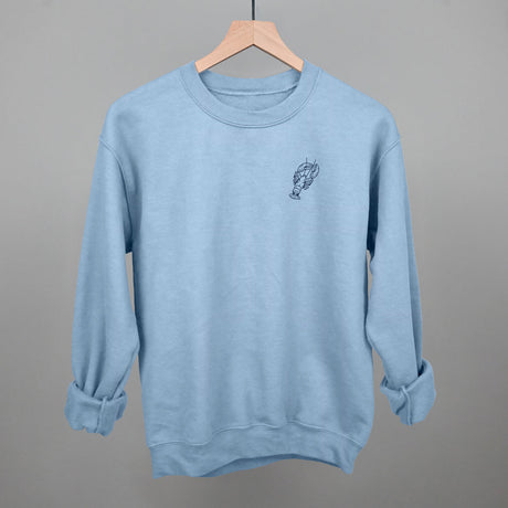 Lobster Doodle (Navy Blue) (Left Chest)