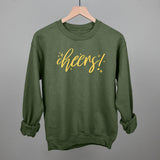 Cheers Gold Script + Sparkles