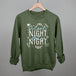 Silent Night Holy Night Blue & White Doodles