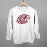 Floral Football Maroon