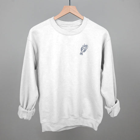 Lobster Doodle (Navy Blue) (Left Chest)