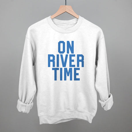 On River Time Block Letters