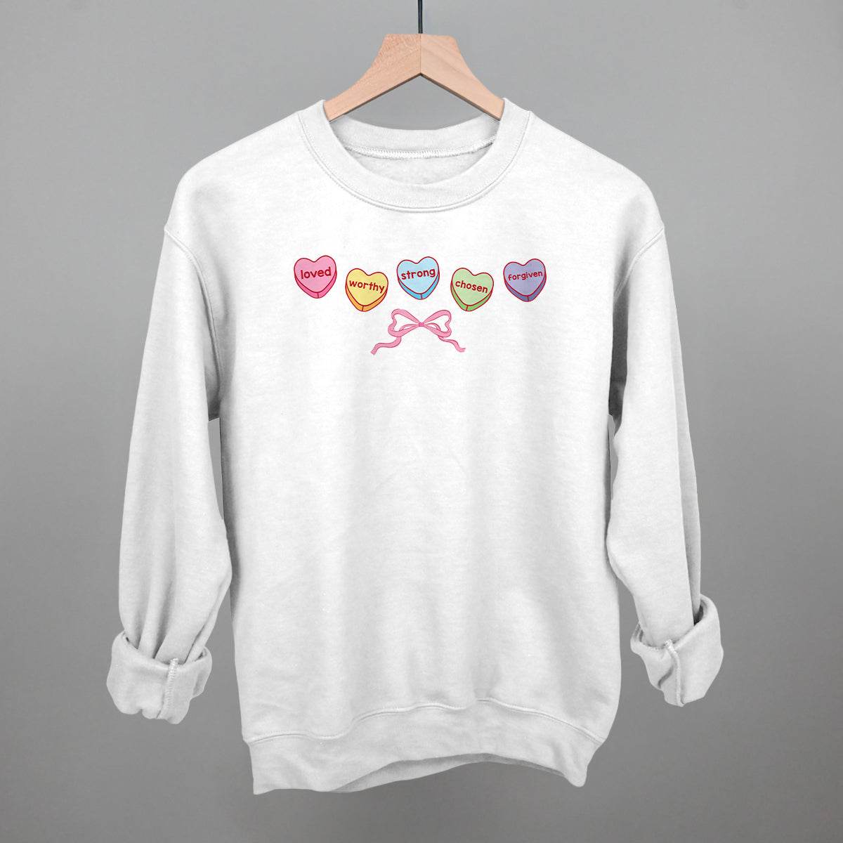 Faith Candy Hearts + Bow