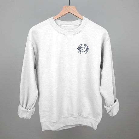 Crab Doodle (Navy Blue) (Left Chest)