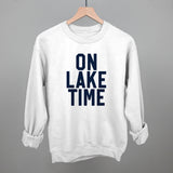 On Lake Time Block Letters