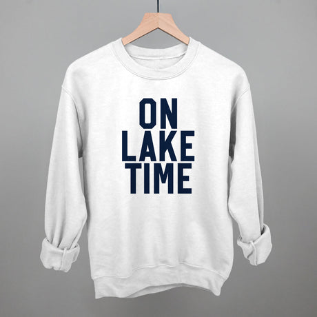 On Lake Time Block Letters
