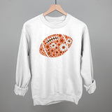 Floral Football Orange