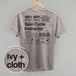 Spin Cycle Instructor Nutrition Facts (Back Print)