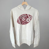 Floral Football Maroon