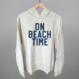 On Beach Time Block Letters
