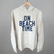 On Beach Time Block Letters