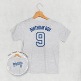 Birthday Boy Varsity #9 (Kids Back Print)