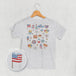 Patriotic Retro Doodles (Kids Back Print)