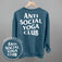Anti Social Yoga Club (White) (Back Print)