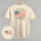 Live Free Flag (Back Print)