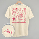 Galentine's Pink Doodles (Back Print)