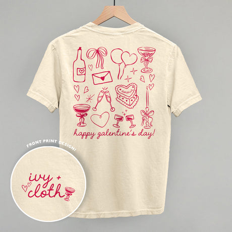 Galentine's Pink Doodles (Back Print)