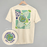 Volleyball Season Doodles (Back Print)