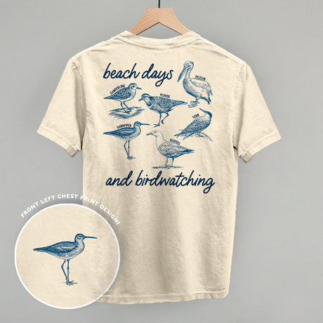 Beach Days And Birdwatching (Back Print)