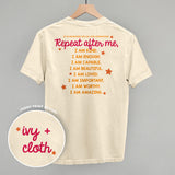 Say Your Affirmations (Back Print)