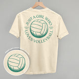 Just A Girl Who Loves Volleyball (Back Print)