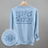 Sea-Sun's Greetings (Back Print)
