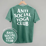 Anti Social Yoga Club (White) (Back Print)