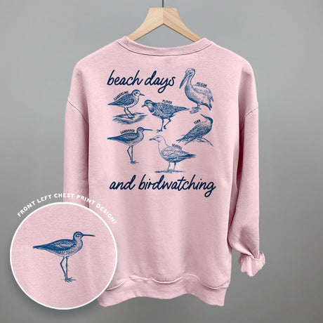 Beach Days And Birdwatching (Back Print)