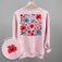 Red And Blue Florals (Back Print)