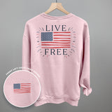 Live Free Flag (Back Print)