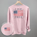 Live Free Flag (Back Print)