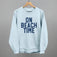 On Beach Time Block Letters