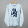 On Lake Time Block Letters