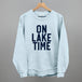 On Lake Time Block Letters