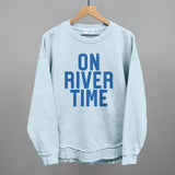 On River Time Block Letters