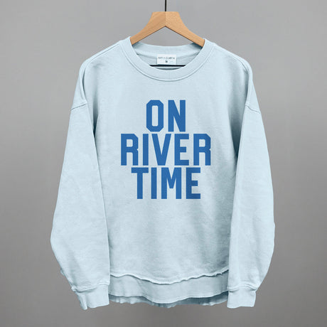 On River Time Block Letters