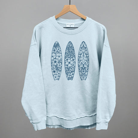 Blue Floral Surfboards