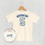 Birthday Boy Varsity #5 (Kids Back Print)