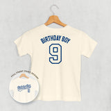 Birthday Boy Varsity #9 (Kids Back Print)