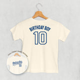 Birthday Boy Varsity #10 (Kids Back Print)