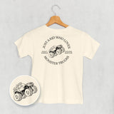 Just A Kid Who Loves Monster Trucks (Kids Back Print)