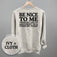 Be Nice To Me Toddler Argument (Back Print)