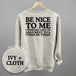 Be Nice To Me Toddler Argument (Back Print)