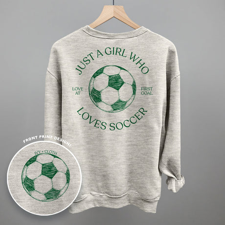 Just A Girl Who Loves Soccer (Back Print)