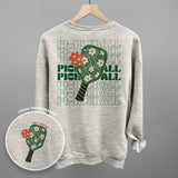 Pickleball Floral Repeated (Back Print)