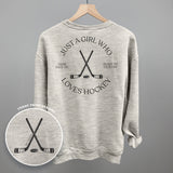Just A Girl Who Loves Hockey (Back Print)