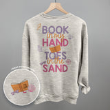 Book In My Hand, Toes In The Sand (Back Print)