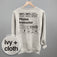 Pilates Instructor Nutrition Facts (Back Print)