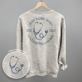Just A Girl Who Loves Being A Nurse (Back Print)