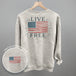 Live Free Flag (Back Print)